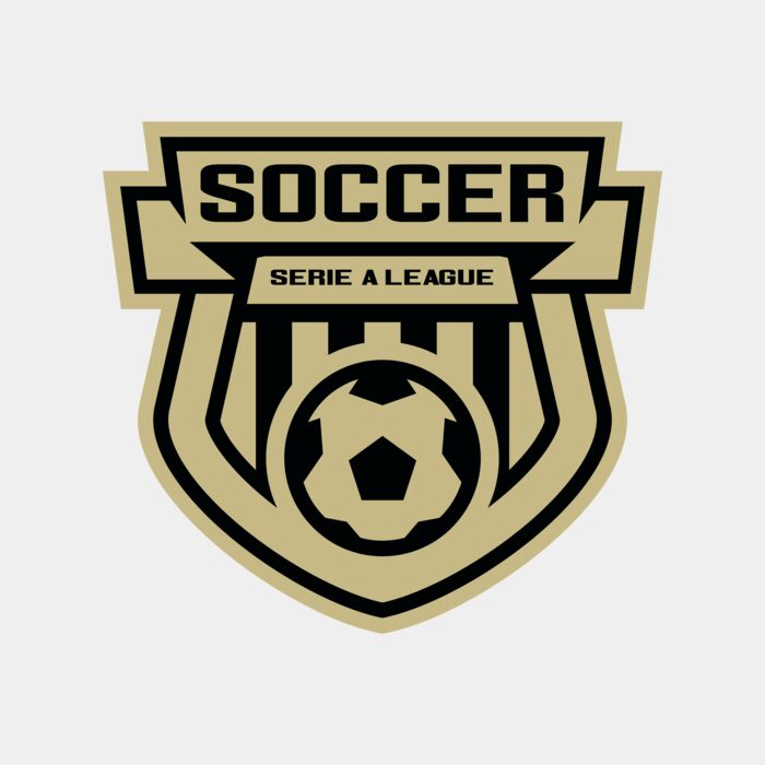 Serie a league soccer logo template Thumbnail