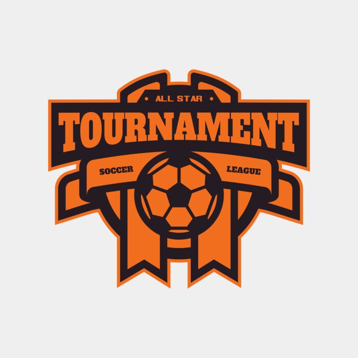 Tournament Soccer league logo template Thumbnail
