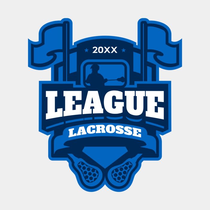 League Lacrosse Logo Template Thumbnail