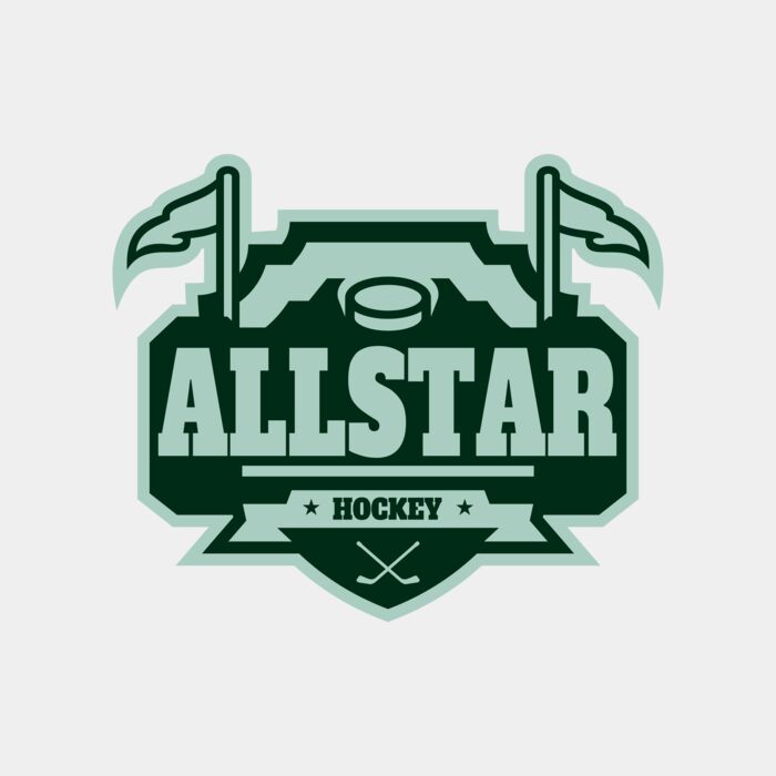 All Star Hockey Tournament logo template 02 Thumbnail