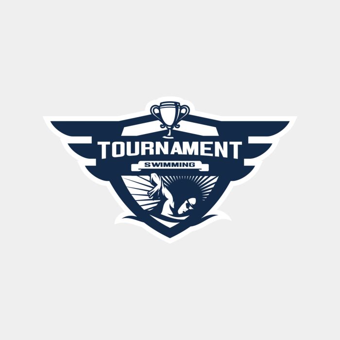 Swimming Tournament logo template 04 Thumbnail