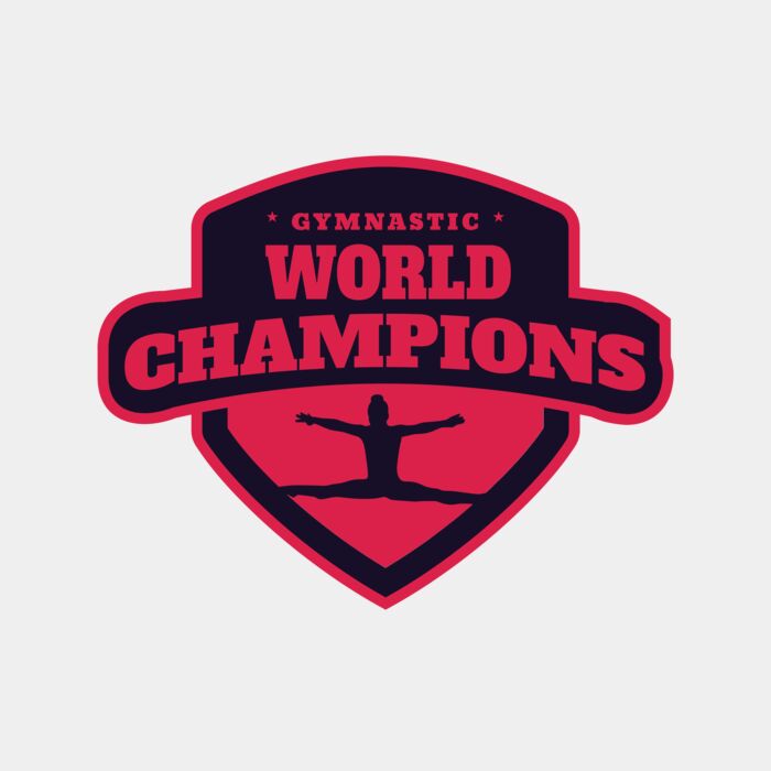 Gymnastic World Champions logo template Thumbnail