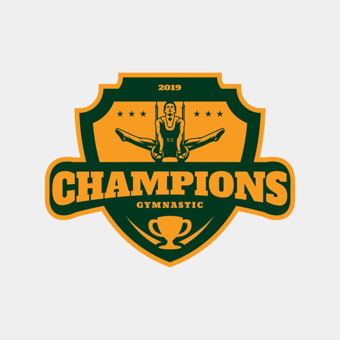 Champions Gymnastic logo template Thumbnail