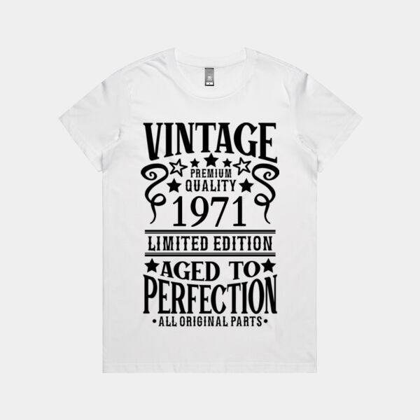 Vintage - Ladies Organic Tee Thumbnail