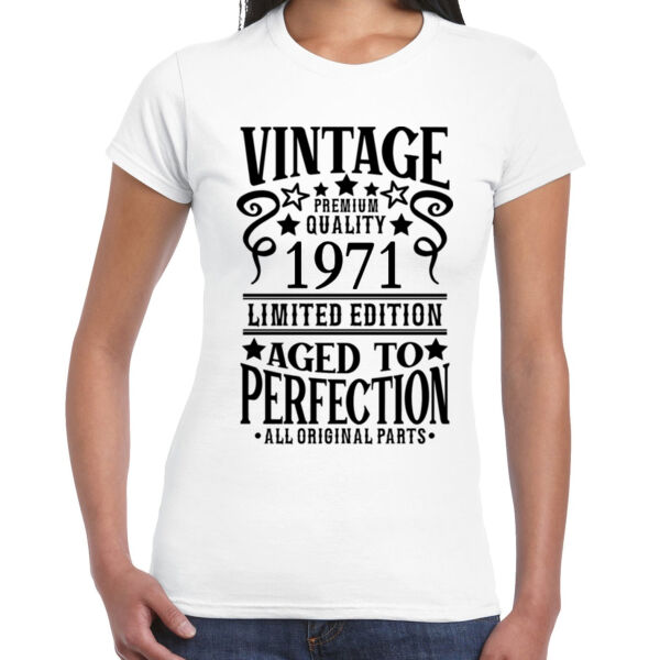 Vintage - Premium Cotton Ladies Tee Thumbnail