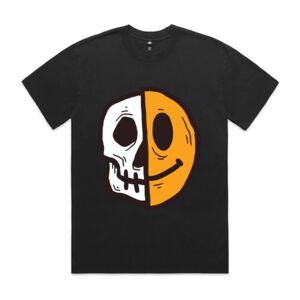 Mens Heavy Faded Oversized Tee (same day) Thumbnail