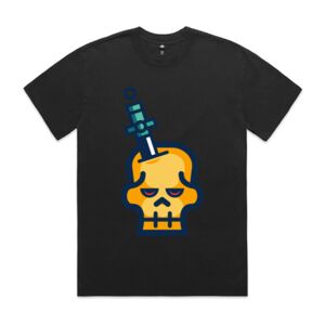 Mens Heavy Faded Oversized Tee (same day) Thumbnail