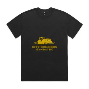Mens Heavy Faded Oversized Tee (same day) Thumbnail