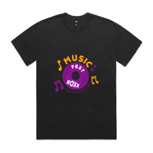 Mens Heavy Faded Oversized Tee (same day) Thumbnail
