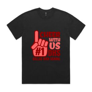 Mens Heavy Faded Oversized Tee (same day) Thumbnail